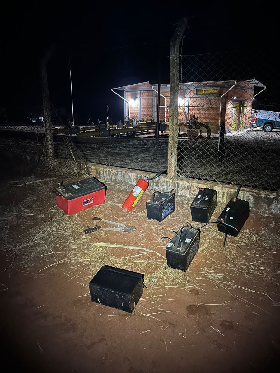 Foram localizadas as baterias  